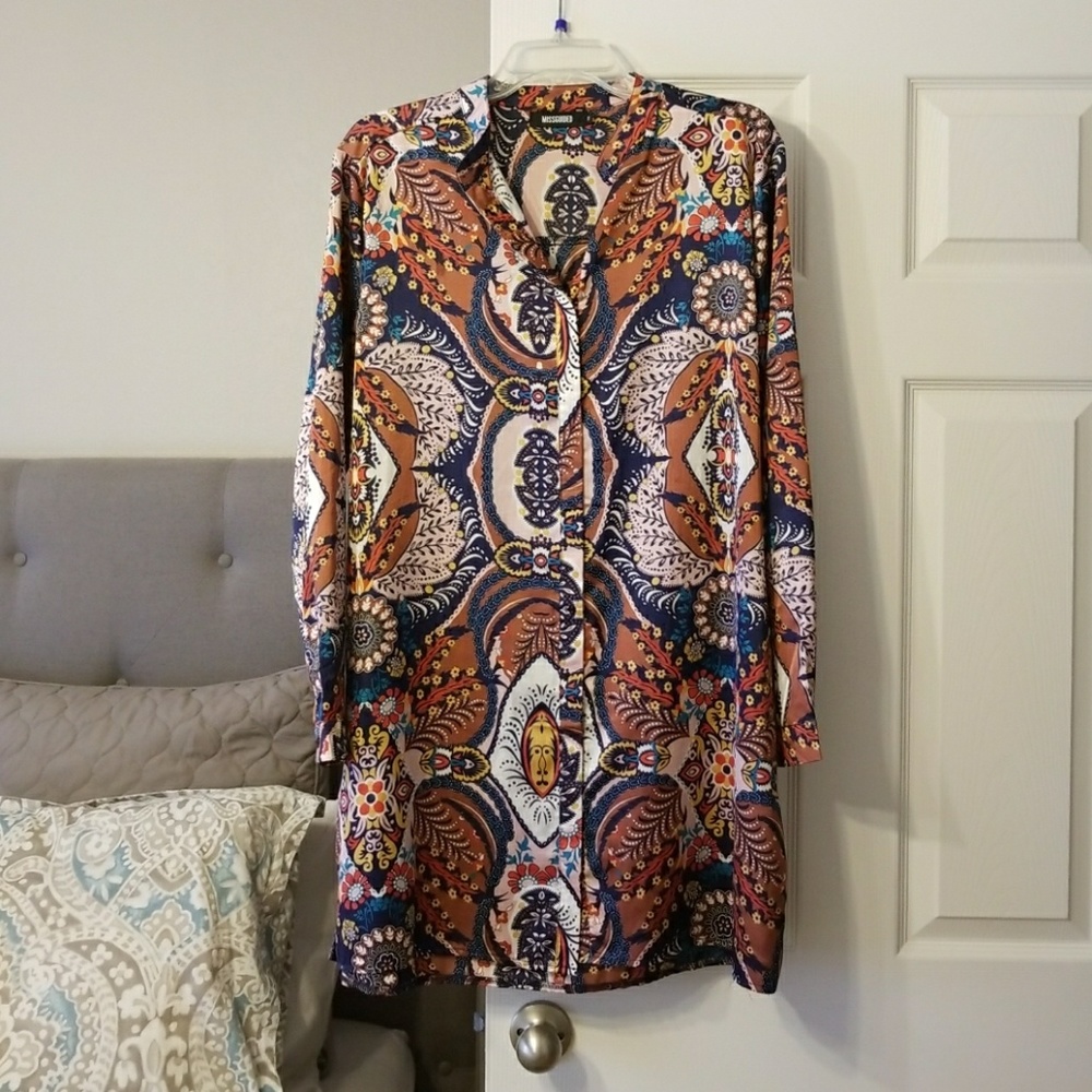 MULTI COLOR SHIRT DRESS